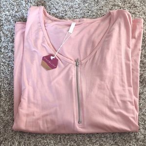 Pink Scoop Neck Top